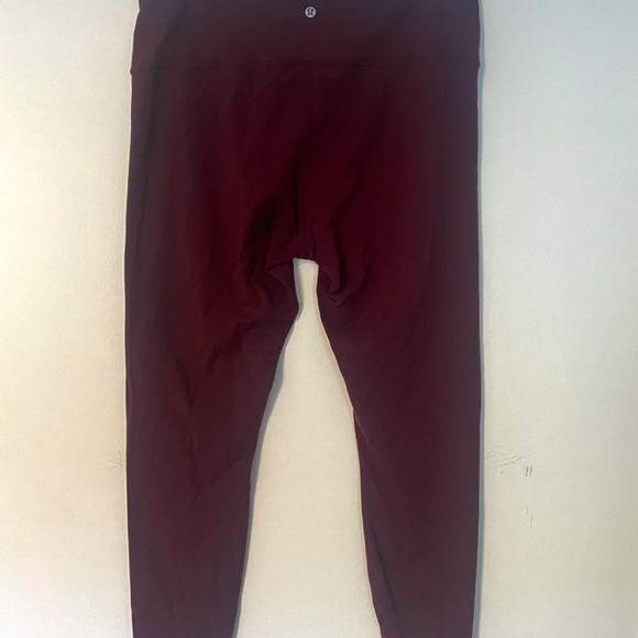 Lululemon Leggings 16T Burgundy - Picture 4 of 5